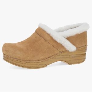 Dansko Pro Cozy Slip-On Clogs Rocker Sole Arch Support Shearling Trim Size 40